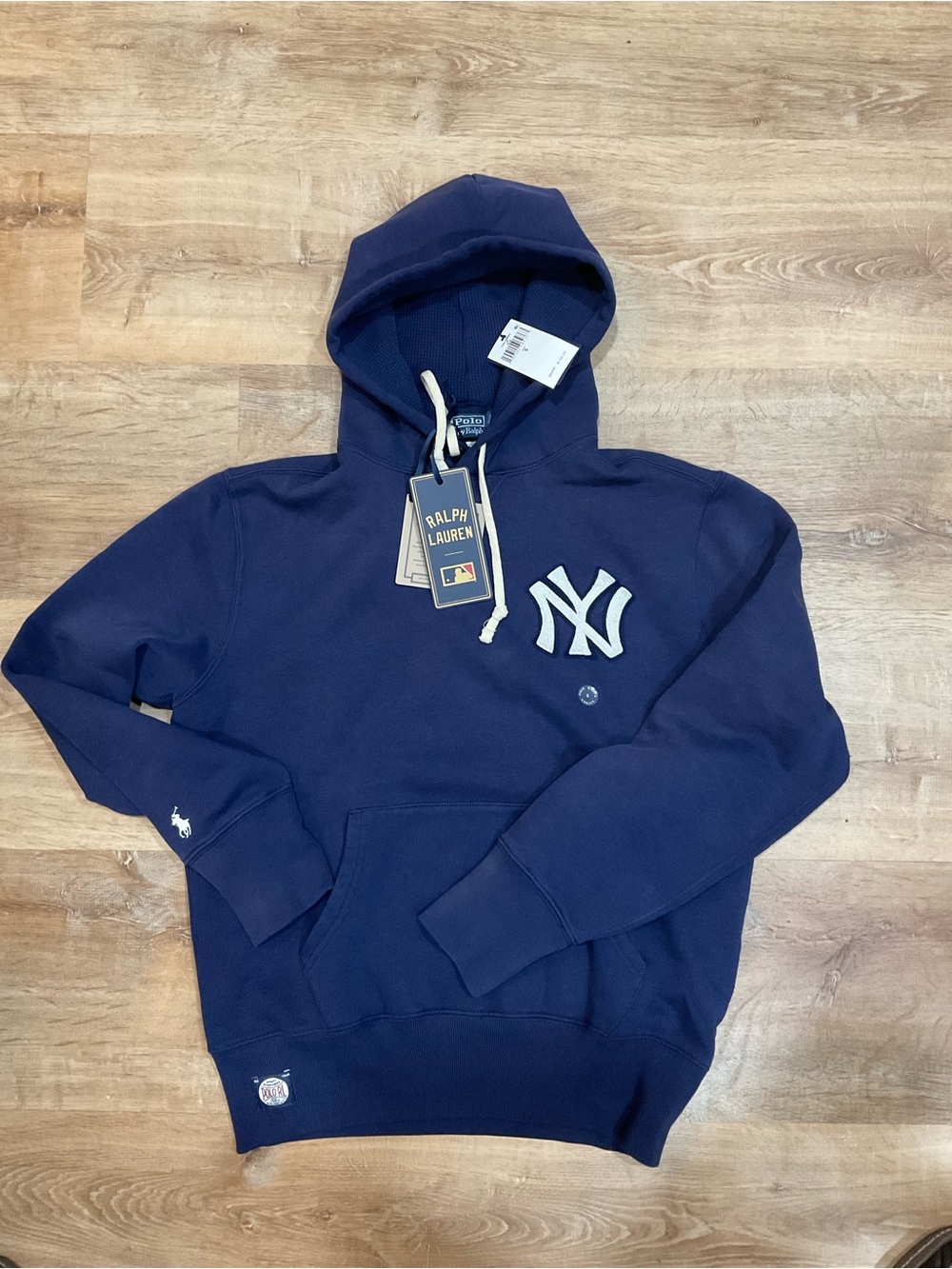 Ralph Lauren Men's Navy New York Yankees Logo Hoodie